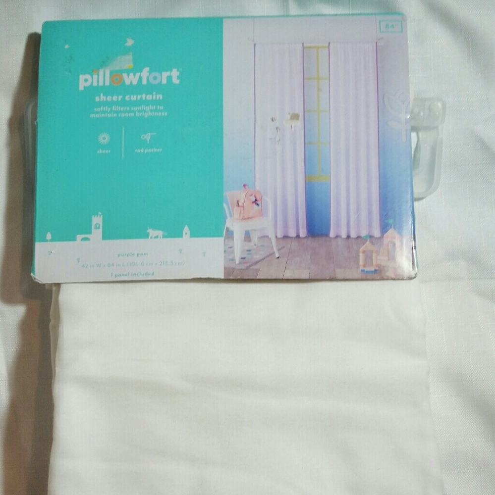 42" × 84" Sheer Pom Pom Curtain Panel